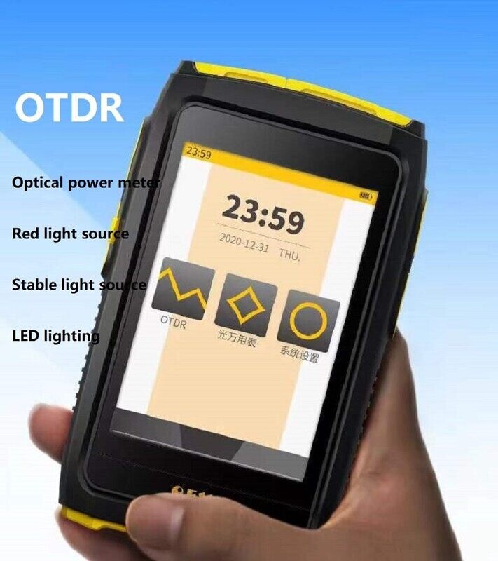2022 Mini Otdr Active Fiber Live Test 1550nm 20db Optical Fiber Reflectometer Touch Screen Opm Vfl Ols Fiber Tester Touch Screen - Fiber Optic Equipment