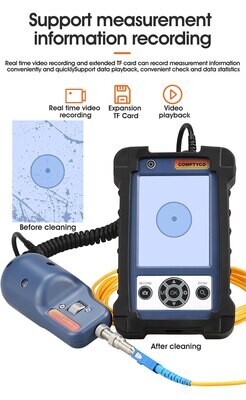 Fiber Optic Inspection Microscope Probe With 3.5 Inch Display Screen Monitor| |   - AUA 400