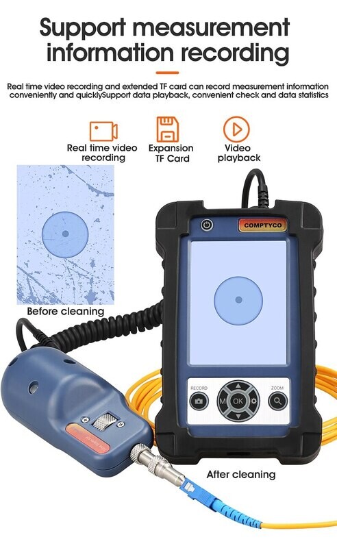 Fiber Optic Inspection Microscope Probe With 3.5 Inch Display Screen Monitor| |   - AUA 400