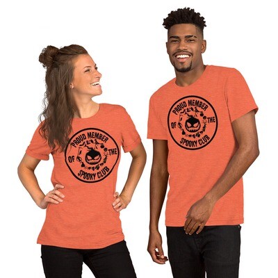 Proud member of the spooky club Unisex t-shirt