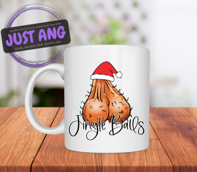 Jingle Balls Coffee Mug - Naughty Christmas - Adult Humor -Funny Mug - Christmas Gift