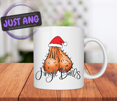 Jingle Balls Coffee Mug - Naughty Christmas - Adult Humor -Funny Mug - Christmas Gift