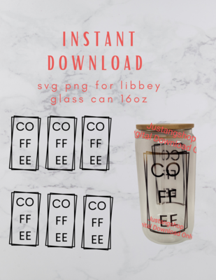 Coffee Digital Download PNG and SVG Download