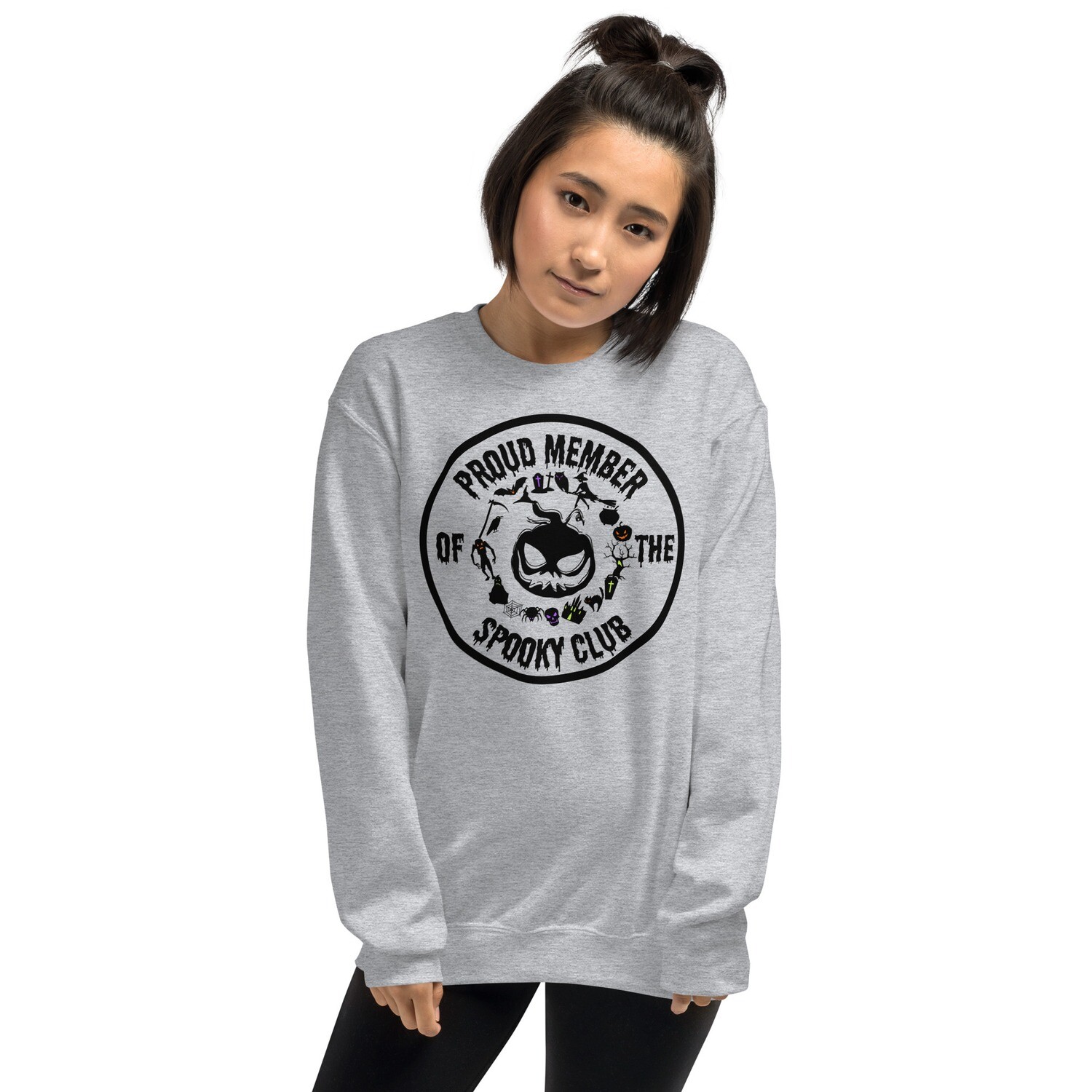 Proud Member of the Spooky Club Sweatshirt, Spooky Pumpkin Sweatshirt, Unisex Sweatshirt