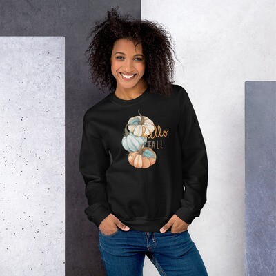 Hello Fall Sweatshirt, Unisex Sweatshirt, Fall Comfy Sweatshirt