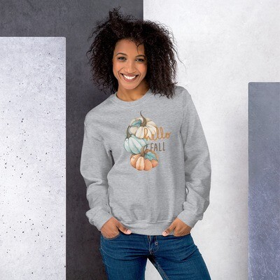 Hello Fall Sweatshirt, Unisex Sweatshirt, Fall Comfy Sweatshirt