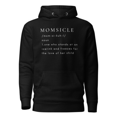 Momsicle Hoodie, Hockey Mom Sweatshirt, Momsicle hooded sweatshirt, Hockey sweatshirt