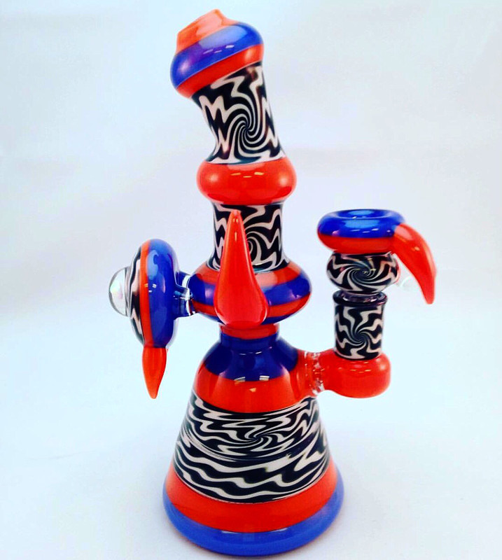 Custom Red &amp; Blue Wig Wag