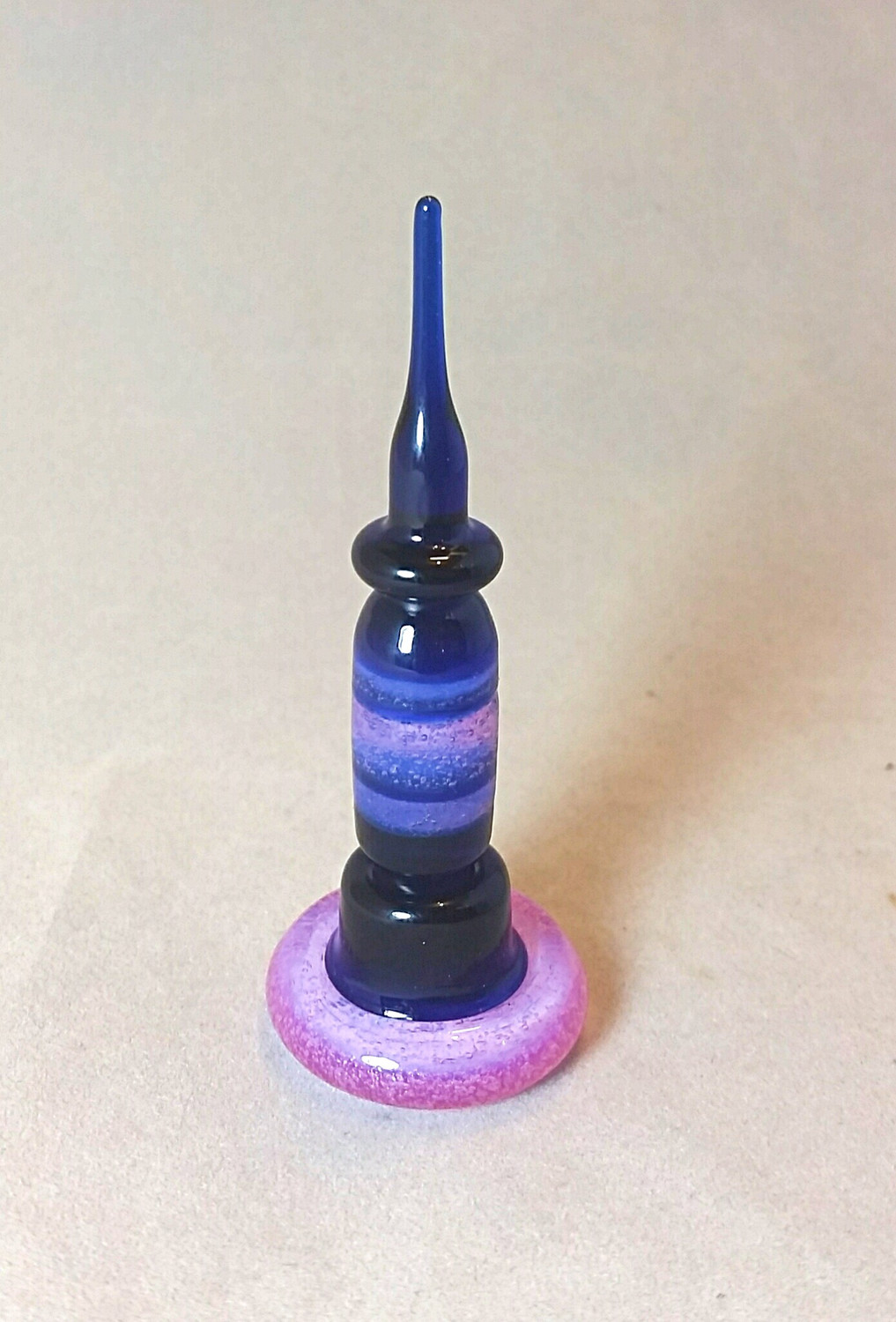 3&quot; Cobalt &amp; Pink Slyme Dabber w/ Carb Cap