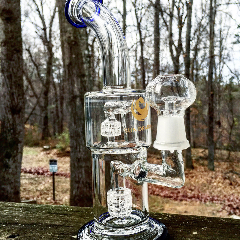 10&quot; SUN DRAGON STEREO MATRX GLASS WATER PIPE - OUT OF STOCK
