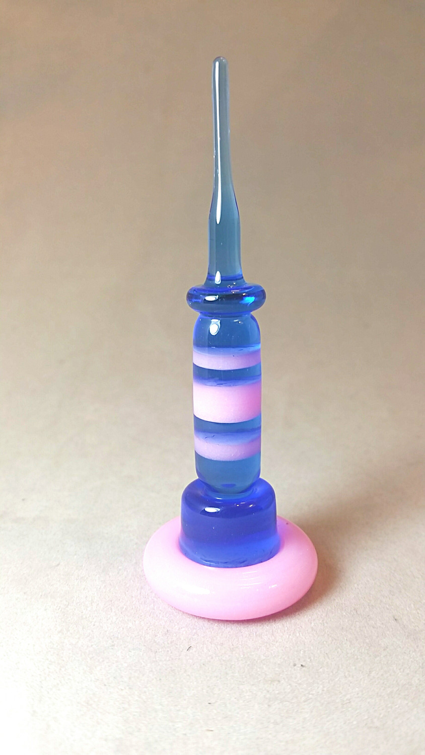3&quot; Light Blue w/ Pink Cadillac Dabber &amp; Carb Cap