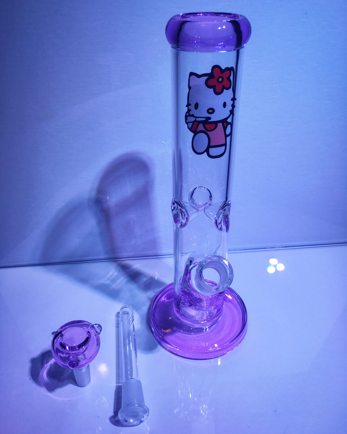 Hello Kitty Bong & Removable Downstem
