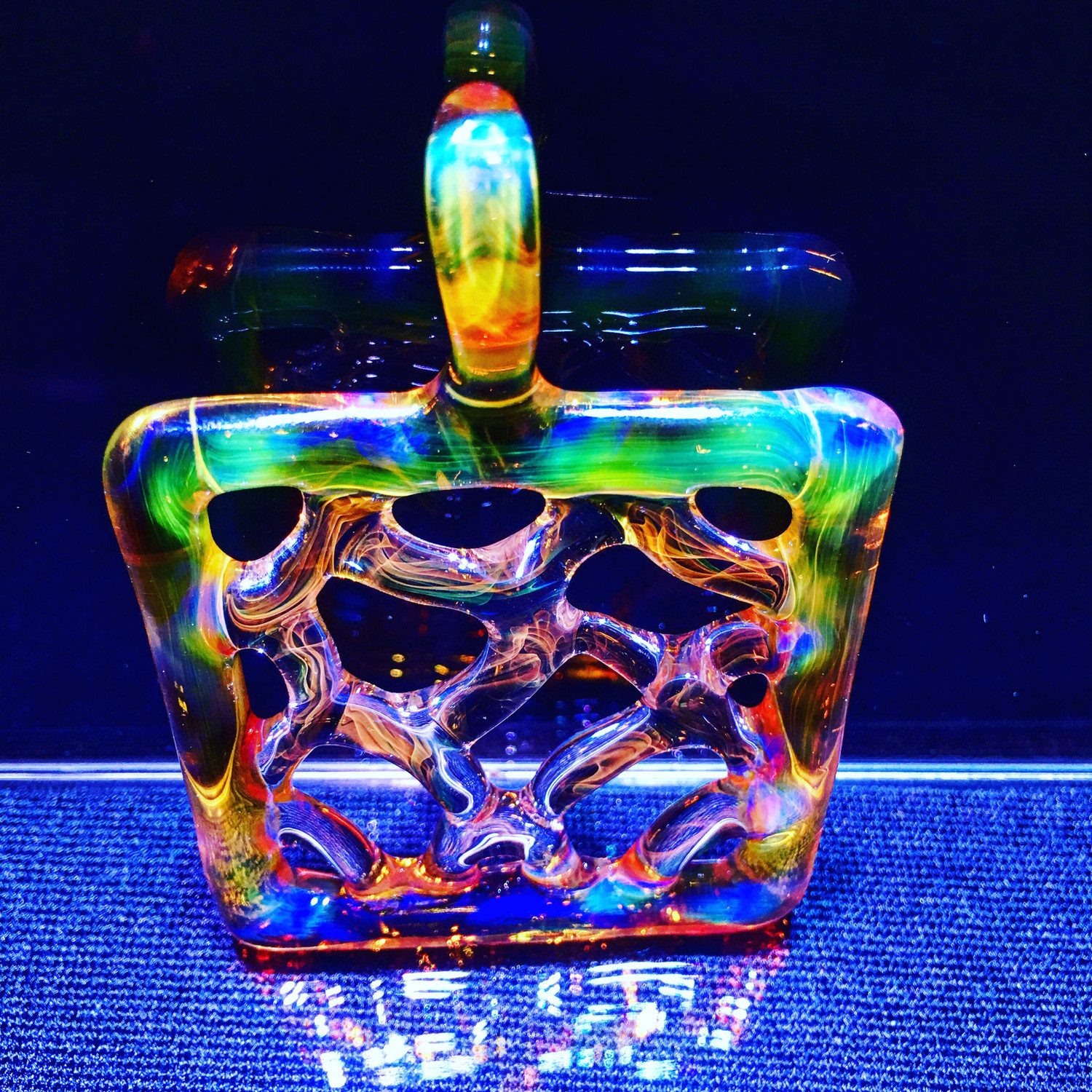 Limited Edition 2.5&quot; NS09 Gold &amp; Silver Fumed Pendant