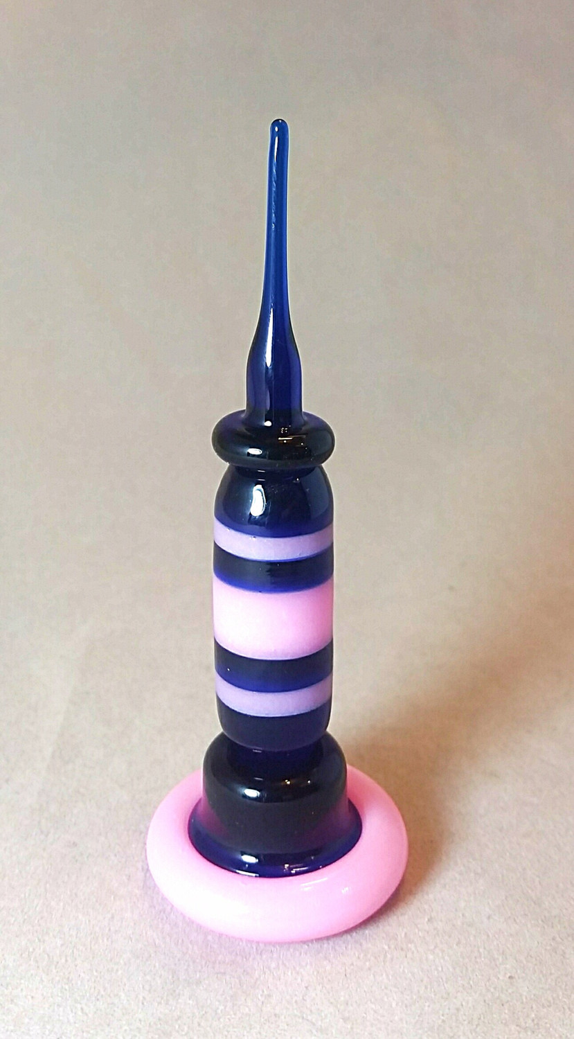 4&quot; Cobalt &amp; Pink Cadillac Dabber w/ Carb Cap