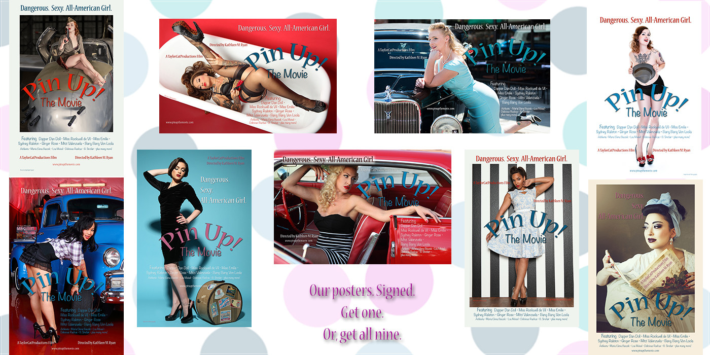 Pin Up Posters Benefit: Set of 3, 4, 6, or 9