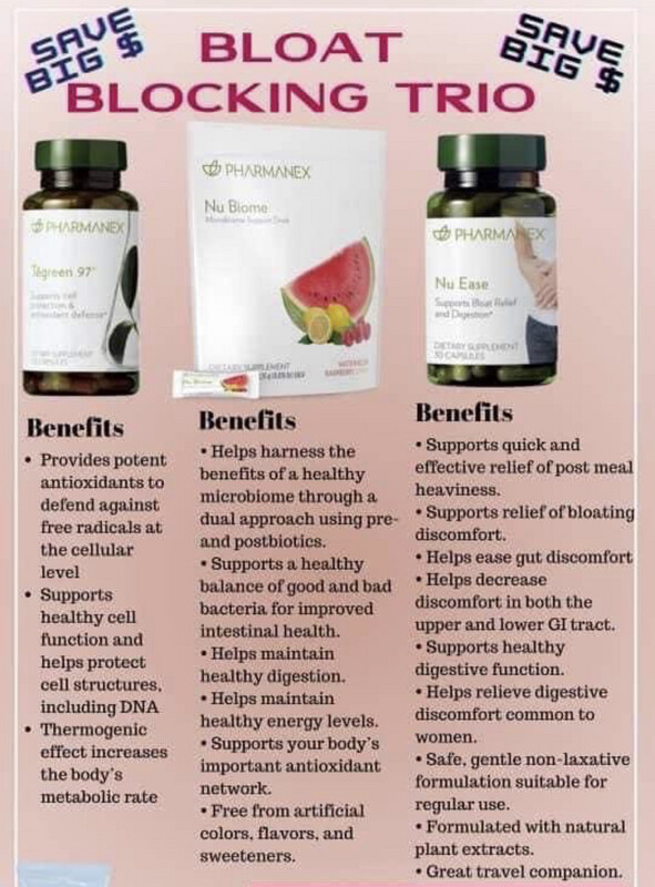 Bloat Trio- NuBiome + NuEase + Tegreen