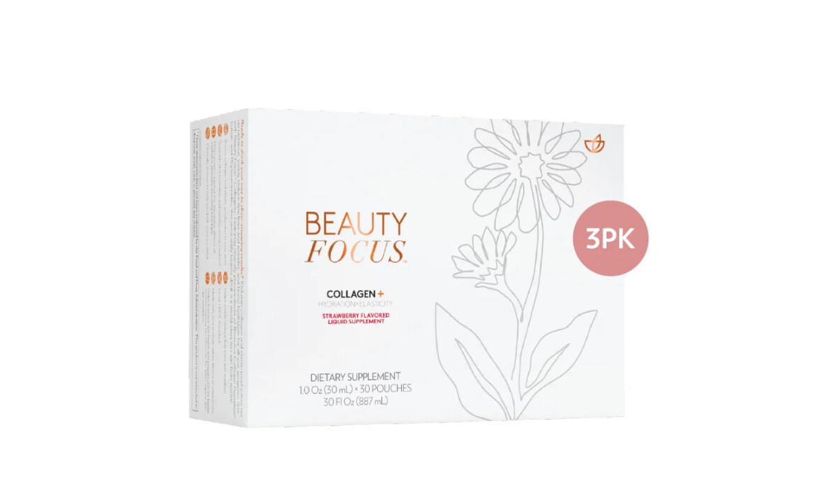 3 Pack Beauty Focused liquid Collagen + (90 day supply)