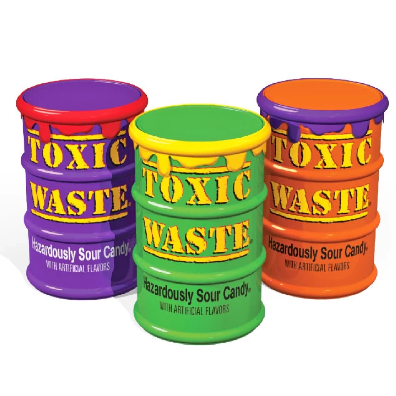 TOXIC WASTE Special Edition Color Drums, Assorted Flavors Sour Sweets (48g)