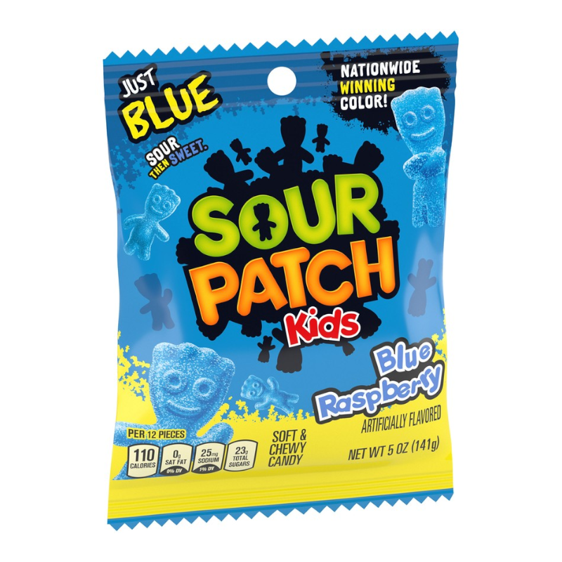 Sour Patch Kids Just Blue Raspberry Sour Sweets