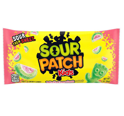 Sour Patch Kids Soft &amp; Chewy Watermelon Flavored Sour Sweets (56g)