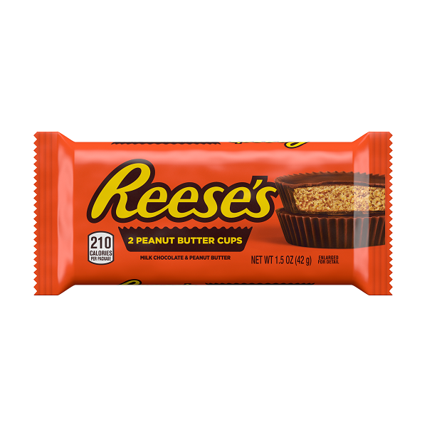 Reese&#39;s 2piece Milk Chocolate &amp; Peanut Butter Cups 42g