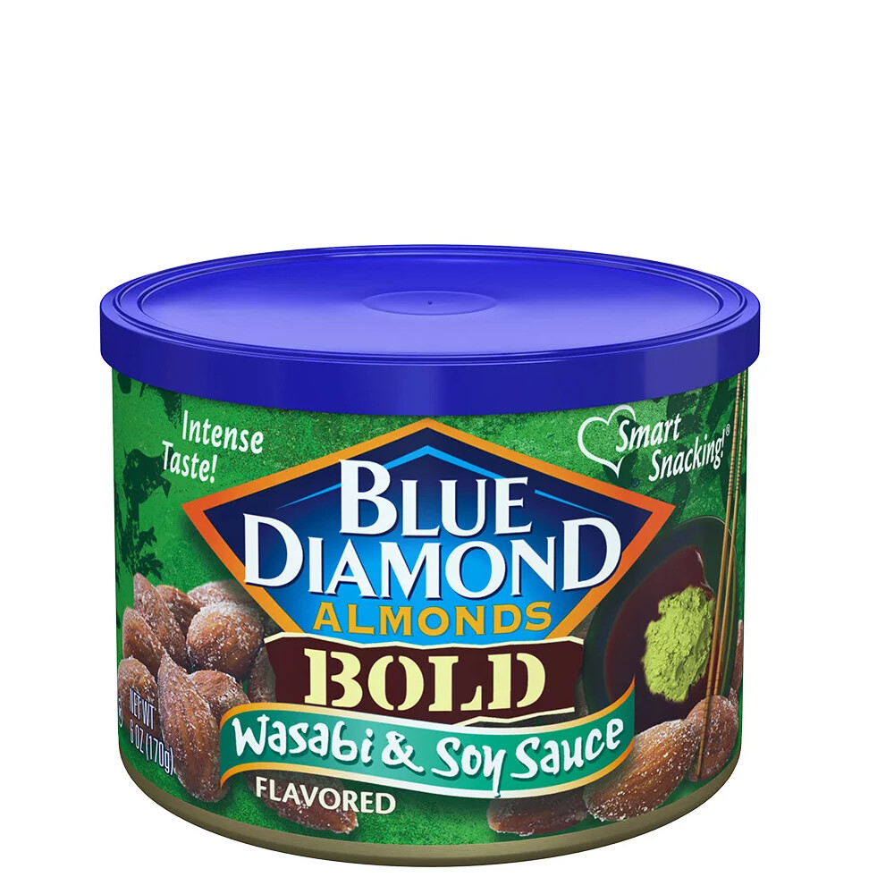 Blue Diamond Almonds Wasabi &amp; Soy Sauce Flavored Snack Nuts (170g)