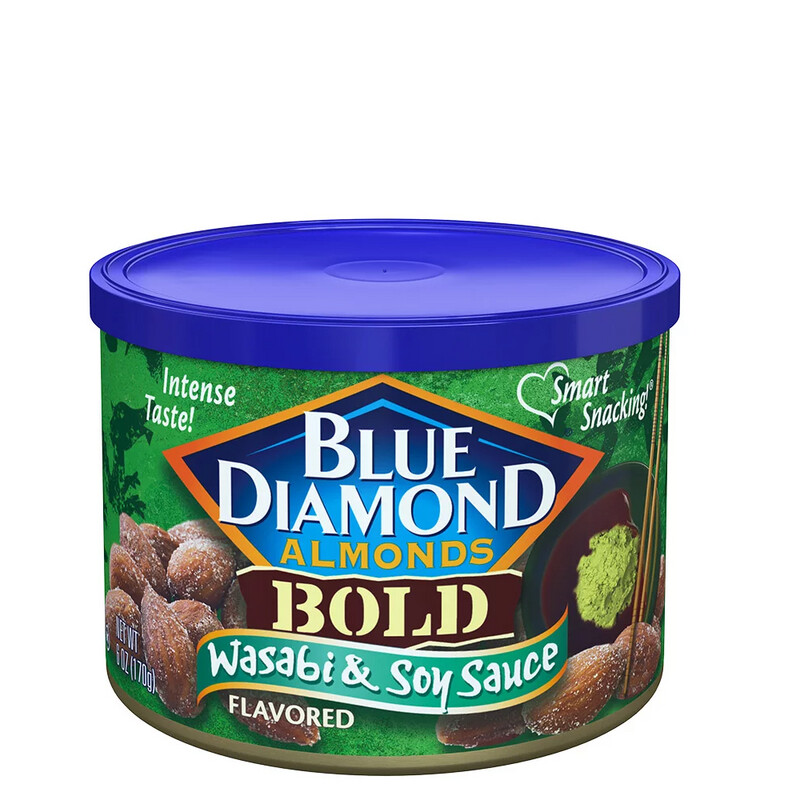Blue Diamond Almonds Wasabi &amp; Soy Sauce Flavored Snack Nuts (170g)