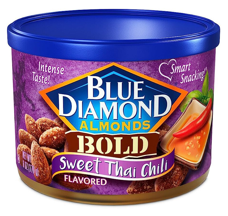 Blue Diamond Almonds Sweet Thai Chili Flavored Snack Nuts (170g)
