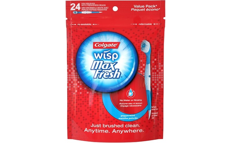 Colgate Max Fresh Wisp Disposable Mini Travel Toothbrushes, Peppermint