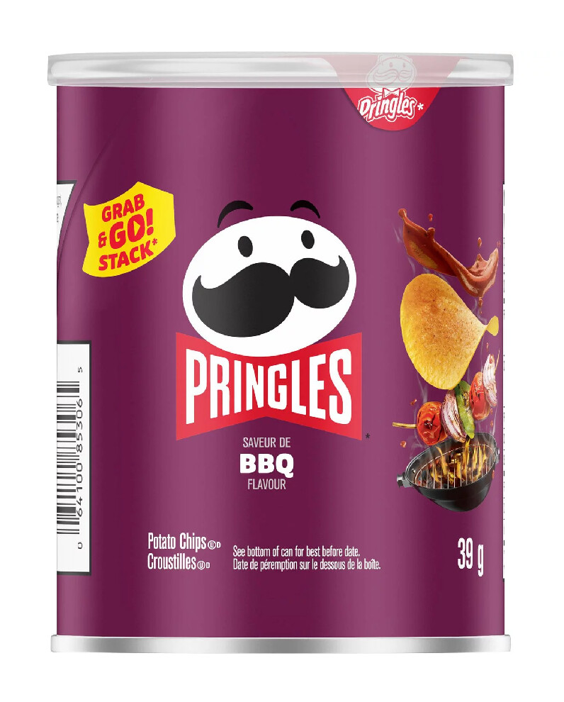 PRINGLES Grab &amp; Go BBQ Flavored Snack 39g