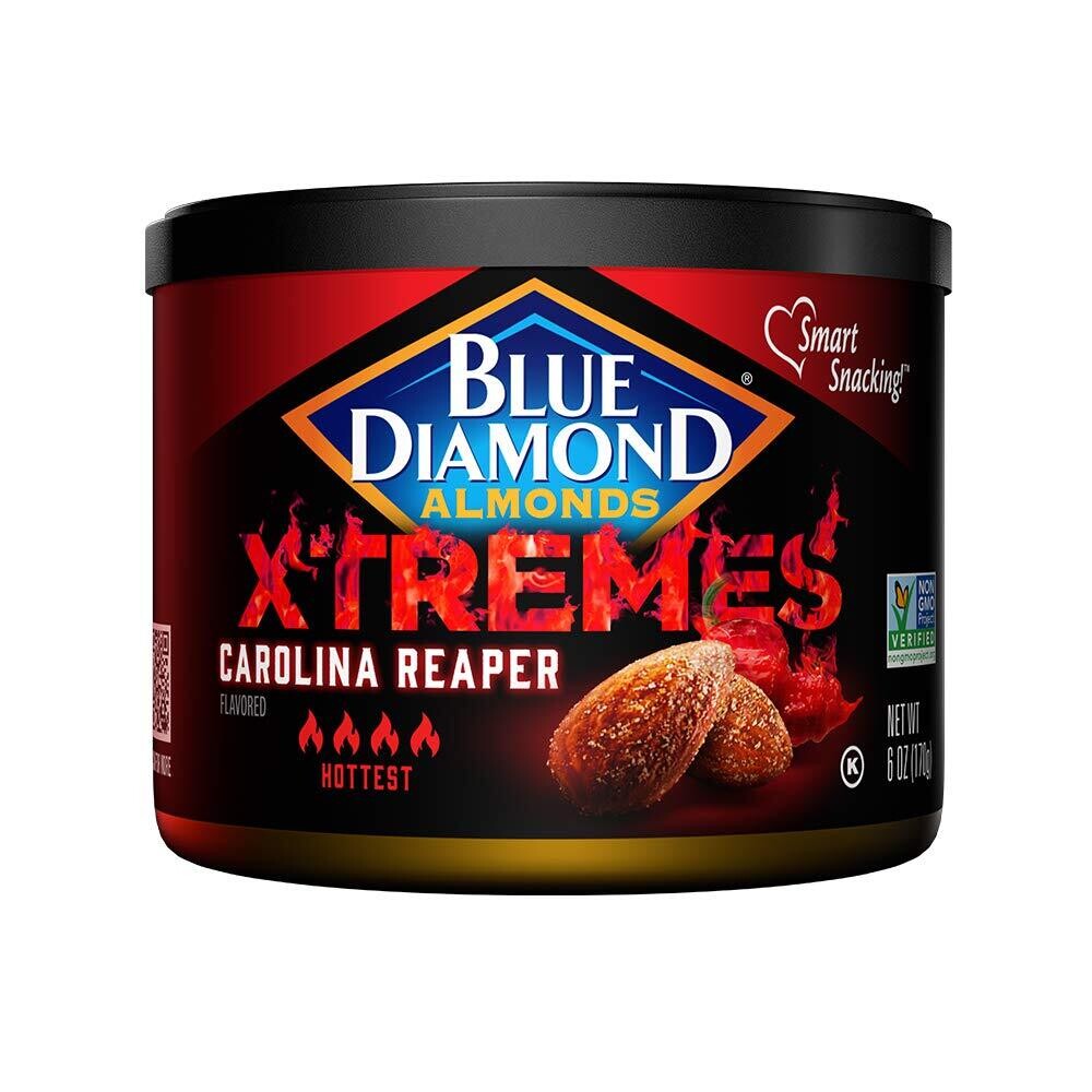 Blue Diamond Almonds Xtremes Carolina Reaper Flavored Snack Nuts