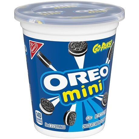 OREO Mini Chocolate Sandwich Cookies Go-Pak, On The Go Snacks