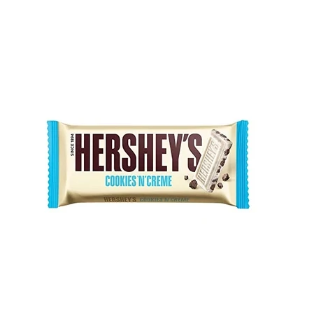 Hershey&#39;s Cookies n Creme Milk White Chocolate Bar Snack (40g)
