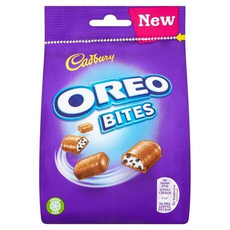 Cadbury&#39;s Dairy Milk Oreo Bites Chocolate Bag