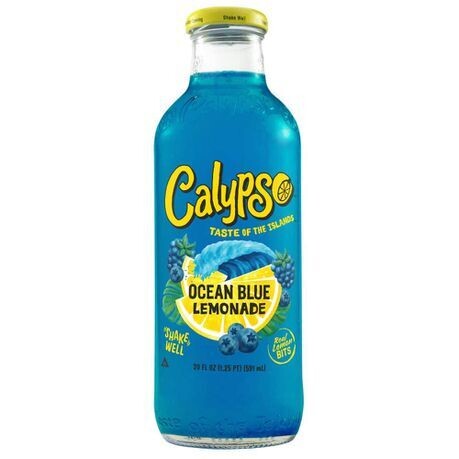 Calypso Ocean Blue Lemonade Fruit Flavored Soft Drink Juice