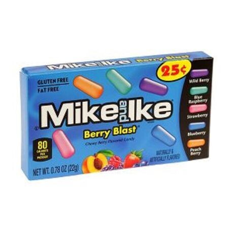 Mike and Ike Berry Blast Flavored Chewy Sweets Snack 22g