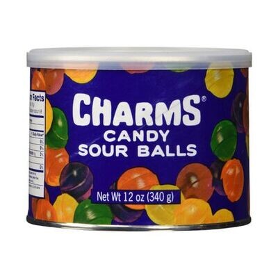 Charms Sour Candy Balls Tin - 340g Charms Sour Candy Balls Tin - 340g