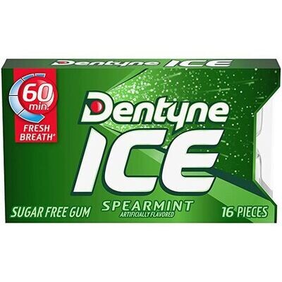 Dentyne Ice Spearmint Sugar-Free Chewing Gum 16 Pieces