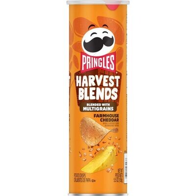 Pringles Harvest Blends Multigrain Farmhouse Cheddar Potato Crisps Chips