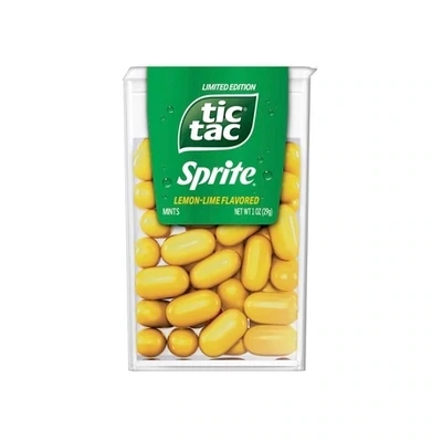 Tic Tac, Sprite Lemon-Lime-Flavored Sweets, On-The-Go Refreshment Snack