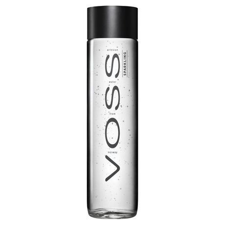 Voss Water Bottled Sparkling Water 375ml in Glass Bottle