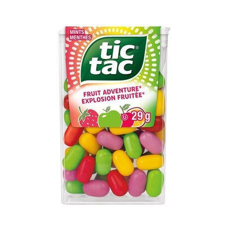 Tic Tac, Fruit Adventure Fruit Flavored Sweets, On-the-Go Refreshment Snack
