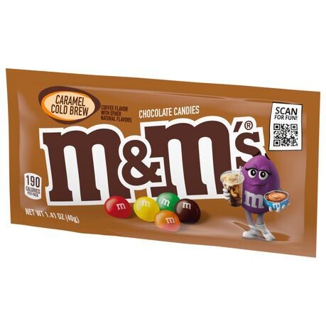 M&amp;M&#39;s Caramel Cold Brew Coffee Flavored Milk Chocolate Crunchy Snack (40g)