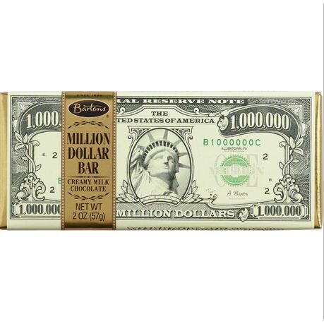 Million Dollar Milk Chocolate Bars (57g)