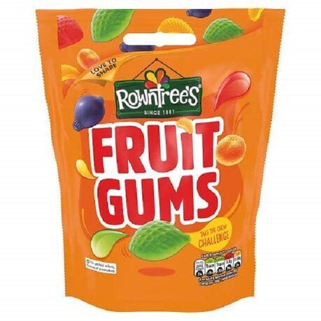 Rowntree&#39;s Fruit Gums Sweets 120g