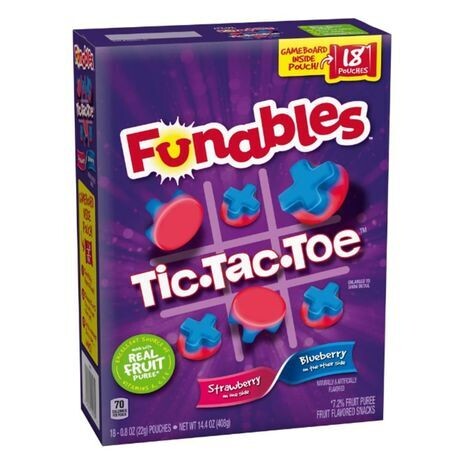 Funables Tic-Tac-Toe Fruit Snacks