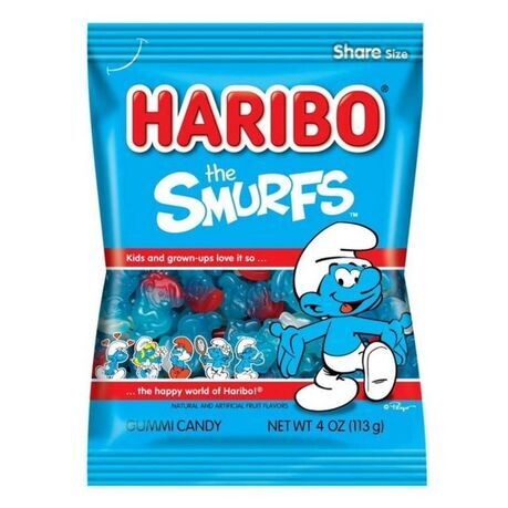Haribo The Smurfs Gummy Candy (114g)