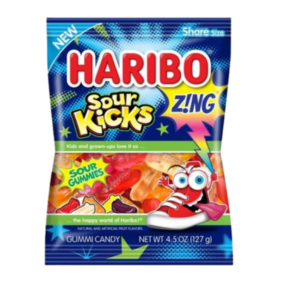 Haribo Zing Sour Kick Gummies (127g)