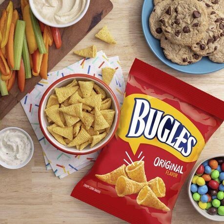 Bugles Crispy Corn Snacks Original Flavor Snack Bag