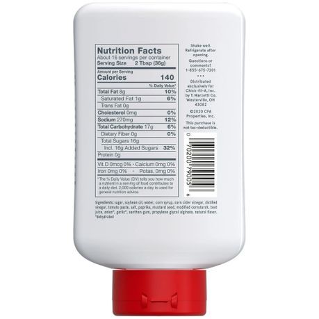 BBQ Chick-fil-A Dipping Sauce - 473ml Squeeze Bottle
